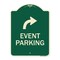 Signmission Event Parking W/ Upper Right Arrow Heavy-Gauge Aluminum Architectural Sign, 24" x 18", G-1824-24065 A-DES-G-1824-24065 - alternate 1